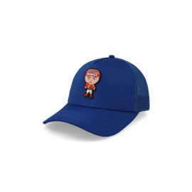Gorra All In Chavez Chibi Curva Trucker Azul Unitalla