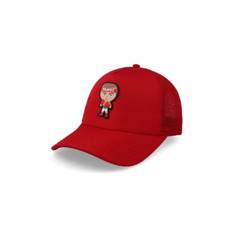 Gorra All In Chavez Chibi Curva Trucker Rojo Unitalla