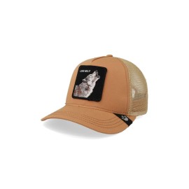Gorra Goorin Bros 101-0997 Lone Wolf Trucker Naranja Claro Unitalla