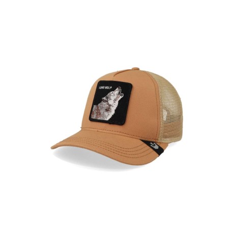Gorra Goorin Bros 101-0997 Lone Wolf Trucker Naranja Claro Unitalla