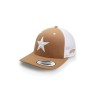 Gorra Hooey Snapback White Logo Trucker Caqui Cerrada