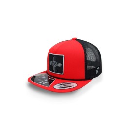Gorra Hooey Zia 5 Panel Trucker With Logo Rojo Unitalla