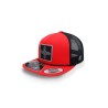 Gorra Hooey Zia 5 Panel Trucker With Logo Rojo Unitalla