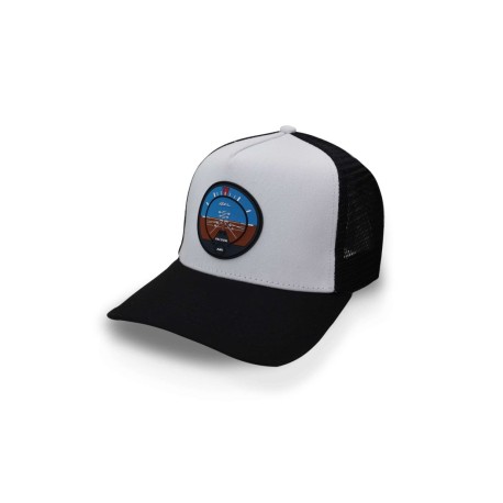 Gorra All In Horizonte White Vic Negro Trucker Blanco Unitalla