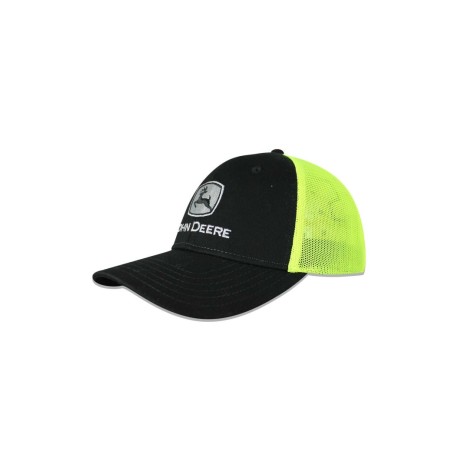 Gorra John Deere LP73363 Trucker Negro/Amarillo Unitalla