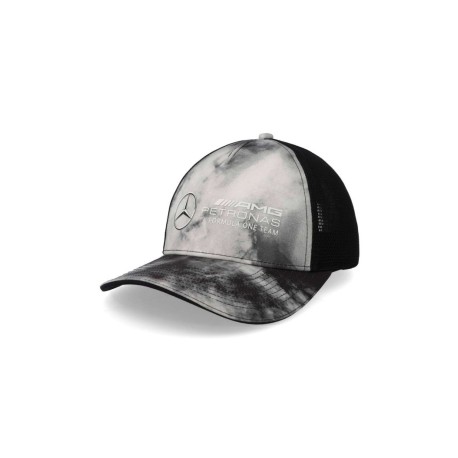 Gorra Mercedes Benz Mapf1 23 Tie Dye Trucker Gris Unitalla