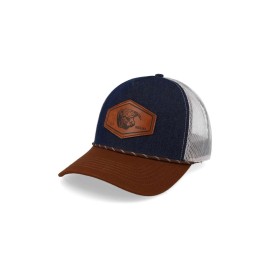 Gorra Cara Blanca Cb03 22 Chih Mex Parche Piel Trucker Mesclilla Unitalla