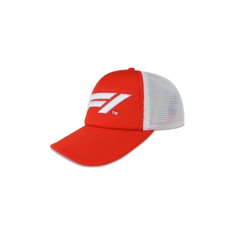 Gorra Formula 1 Trucker Logo Rojo/Blanco Unitalla