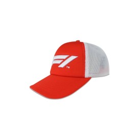 Gorra Formula 1 Trucker Logo Rojo/Blanco Unitalla