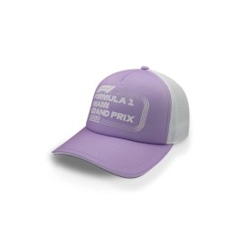 Gorra Formula 1 Trucker Miami Lila Pastel Unitalla