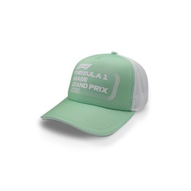 Gorra Formula 1 Trucker Miami Verde Pastel  Unitalla