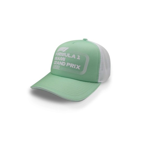 Gorra Formula 1 Trucker Miami Verde Pastel  Unitalla